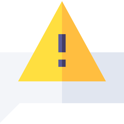 alerta Basic Straight Flat icono