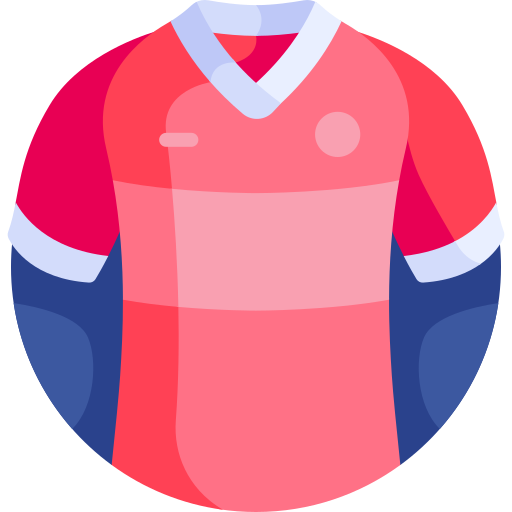 maglietta da calciatore Detailed Flat Circular Flat icona