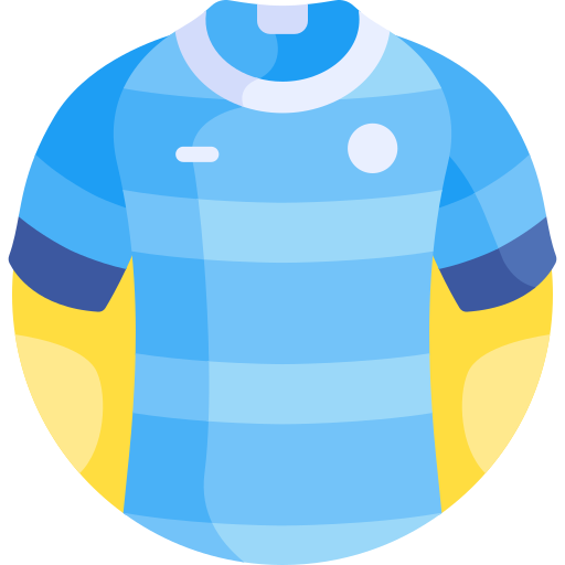 Soccer jersey Detailed Flat Circular Flat icon