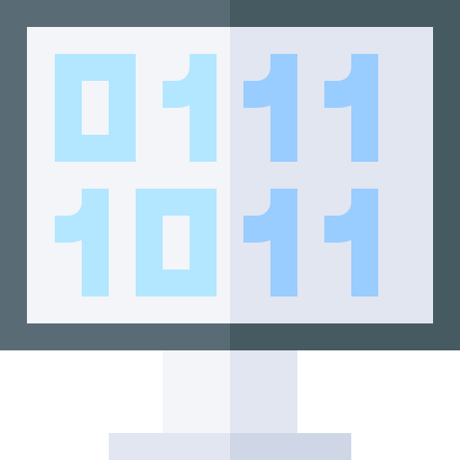 binärcode Basic Straight Flat icon