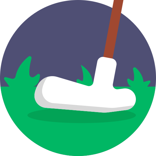 palo de golf Generic Circular icono