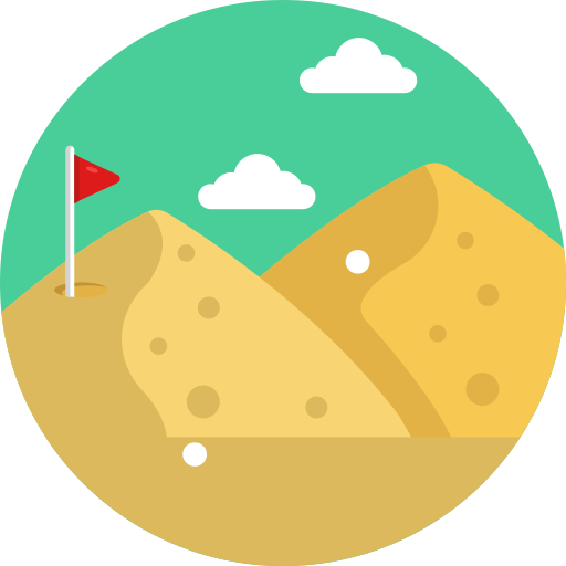bandeira de golfe Generic Circular Ícone