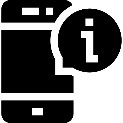 información Basic Straight Filled icono