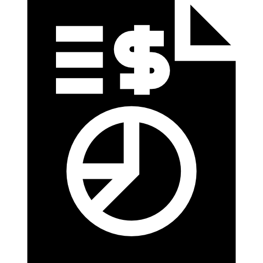 informe de venta Basic Straight Filled icono