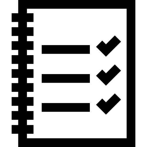 liste de souhaits Basic Straight Lineal Icône