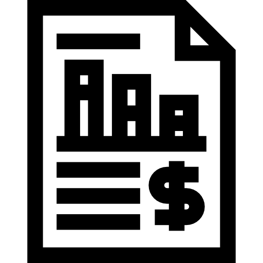 Invoice Basic Straight Lineal icon