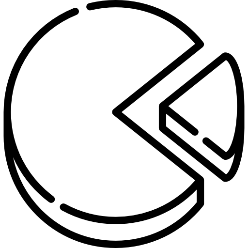 gráfico circular Special Lineal icono