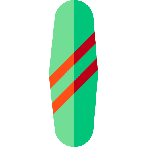 Surfboard Basic Straight Flat icon