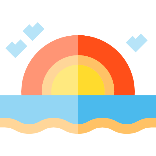 Sunset Basic Straight Flat icon