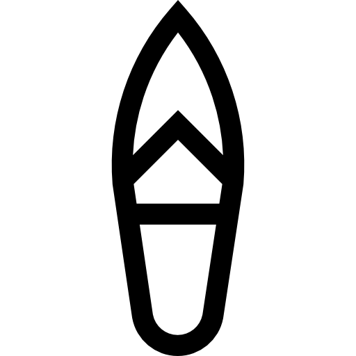 Surfboard Basic Straight Lineal icon