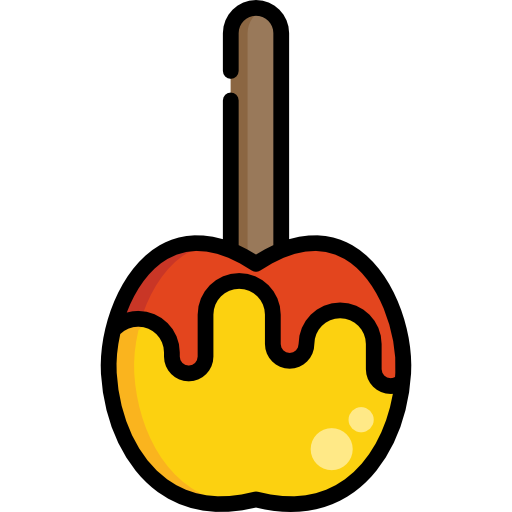 manzana caramelizada Special Lineal color icono