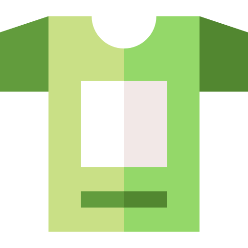 shirt Basic Straight Flat icoon