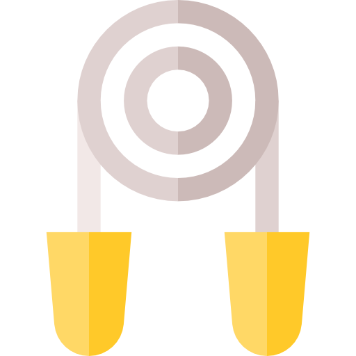 Ear plug Basic Straight Flat icon