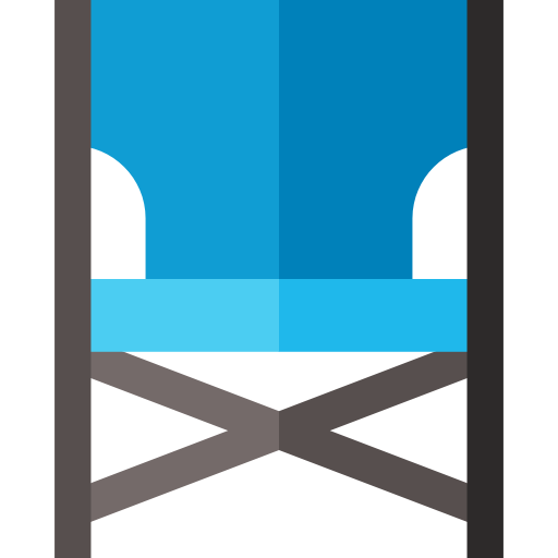 silla de camping Basic Straight Flat icono