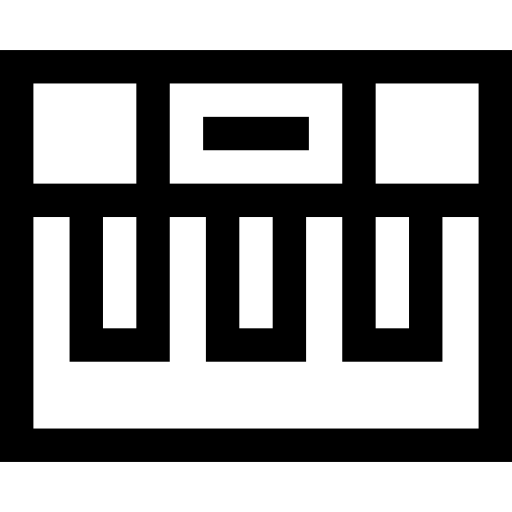 teclado Basic Straight Lineal icono