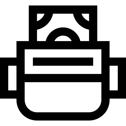 bolsa de cinturón Basic Straight Lineal icono