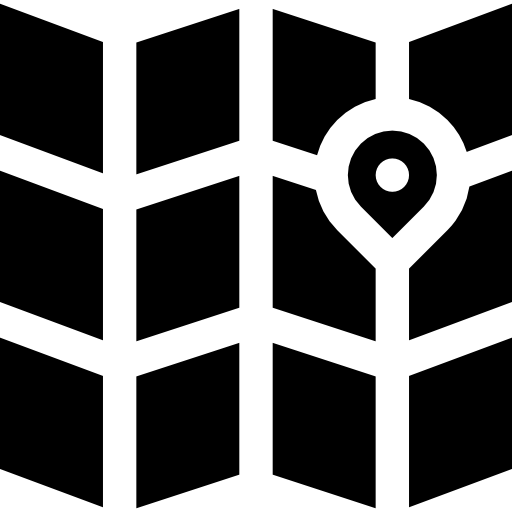 mapa Basic Straight Filled ikona