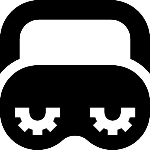 schlafmaske Basic Straight Filled icon