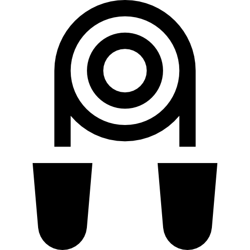 Ear plug Basic Straight Filled icon