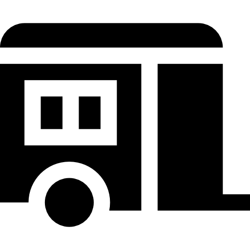 camper Basic Straight Filled icono
