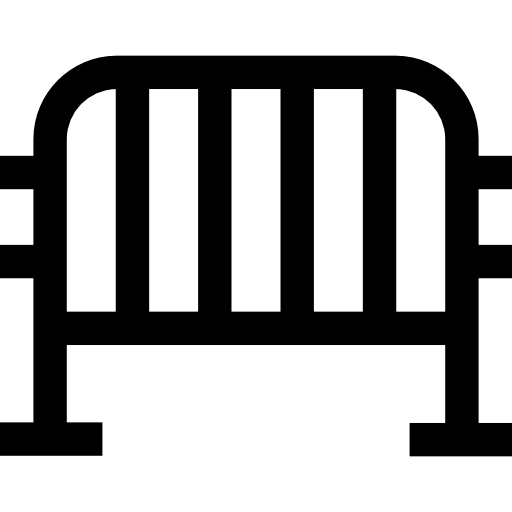 clôture Basic Straight Filled Icône