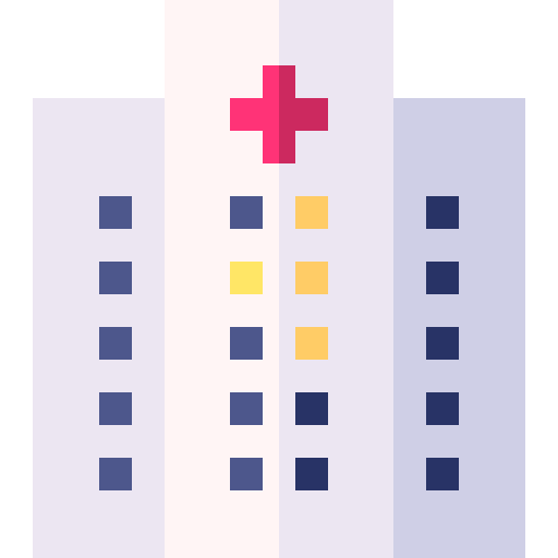 ziekenhuis Basic Straight Flat icoon
