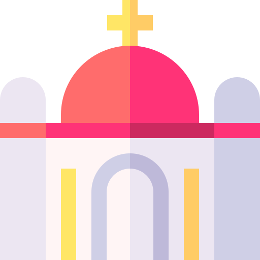 iglesia Basic Straight Flat icono