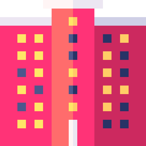 Skyscraper Basic Straight Flat icon