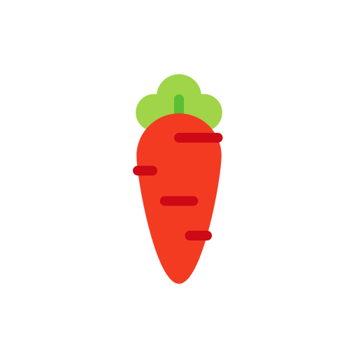 les carottes Good Ware Flat Icône