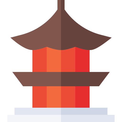 pagoda Basic Straight Flat ikona