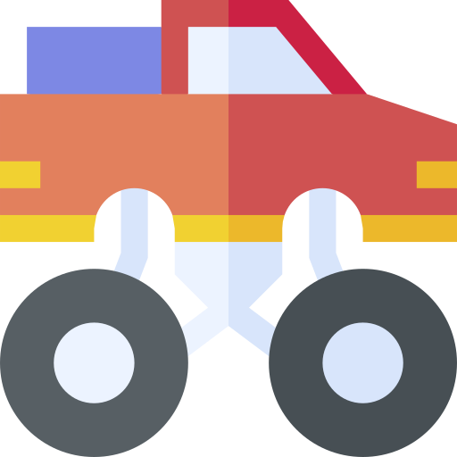 monster truck Basic Straight Flat icon