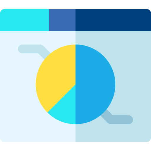 cirkeldiagram Basic Rounded Flat icoon