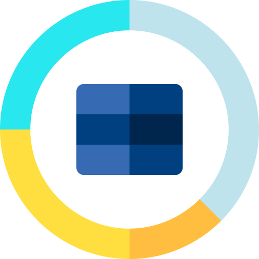 centrum danych Basic Rounded Flat ikona
