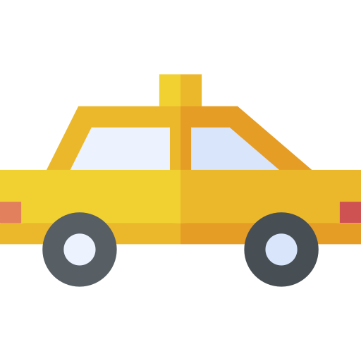 taxi Basic Straight Flat icon