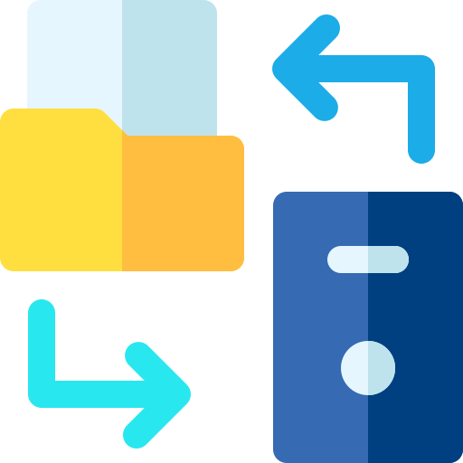 Data transformation Basic Rounded Flat icon