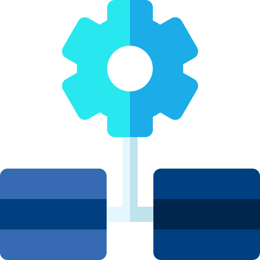 integración de datos Basic Rounded Flat icono