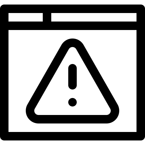 erreur Basic Rounded Lineal Icône