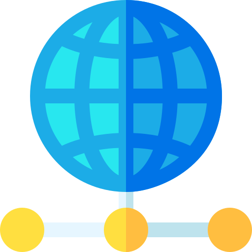 Internet Basic Rounded Flat icon