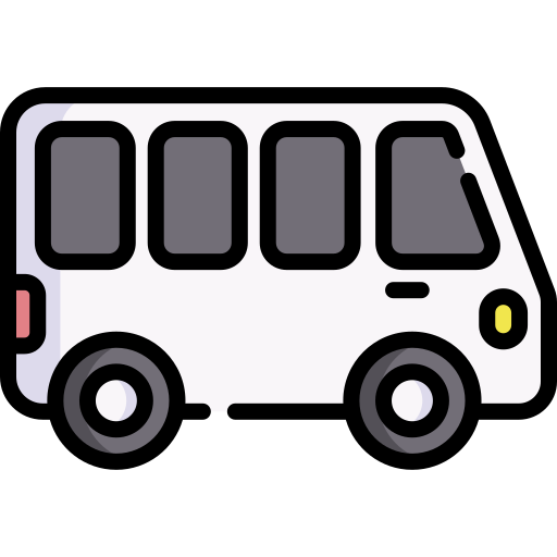 소형 버스 Special Lineal color icon