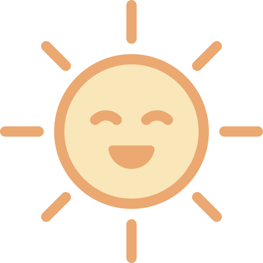 słońce Detailed color Lineal color ikona