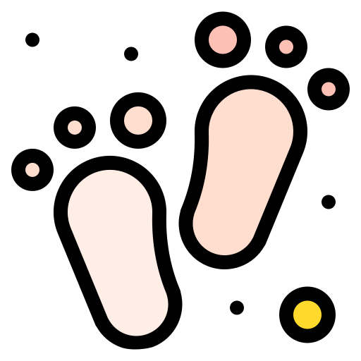 voeten Generic Outline Color icoon
