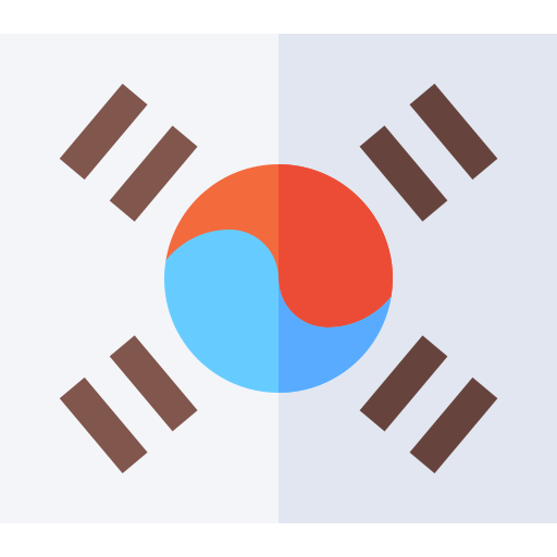 korea południowa Basic Straight Flat ikona