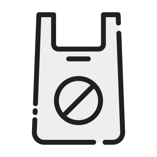 geen plastic zakken Generic Outline Color icoon