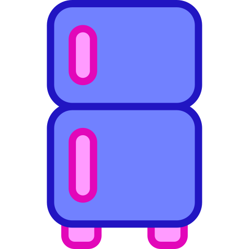 Freezer Retro Neon Lineal color icon
