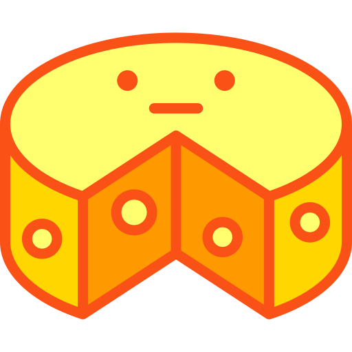 Cheese Retro Neon Lineal color icon