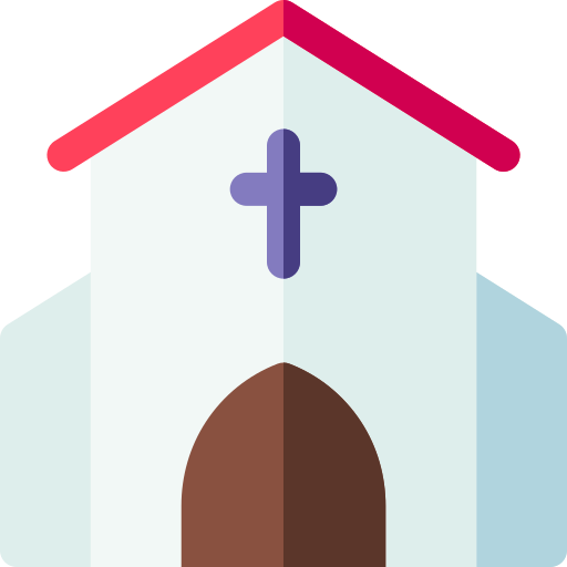 Церковь Basic Rounded Flat иконка