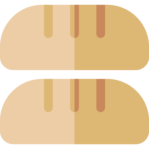 chleb Basic Rounded Flat ikona