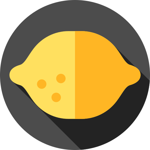 Lemon Flat Circular Flat icon