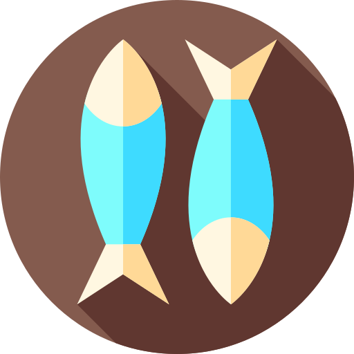 sardina Flat Circular Flat icono