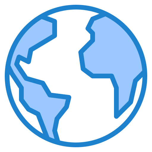 земной шар srip Blue иконка
